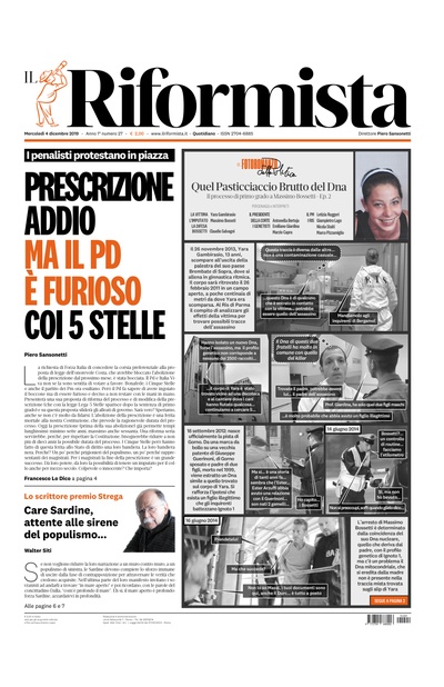mercoledì 4 dicembre 2019