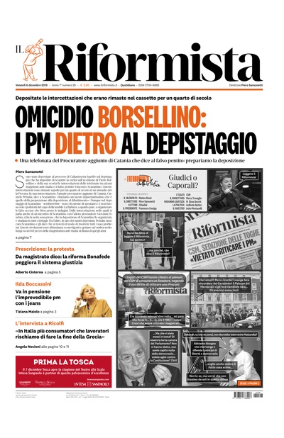 venerdì 6 dicembre 2019