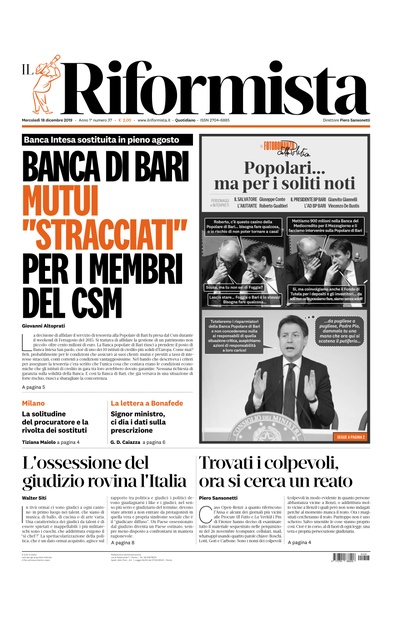 mercoledì 18 dicembre 2019