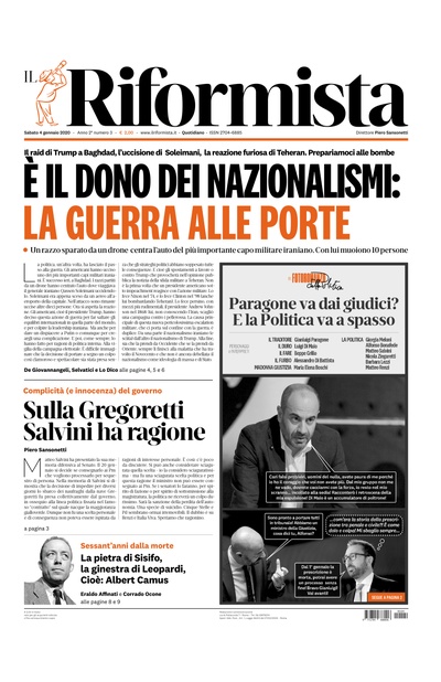 sabato 4 gennaio 2020