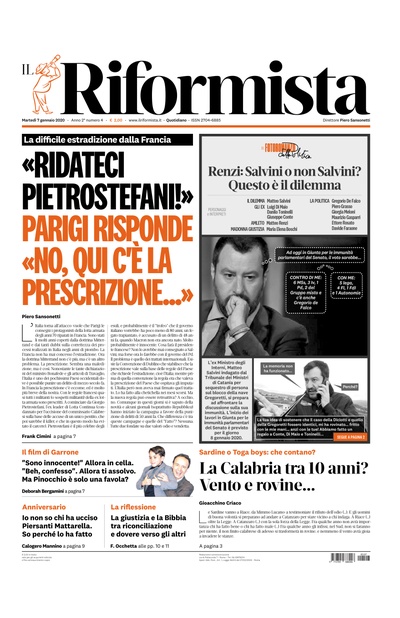 martedì 7 gennaio 2020