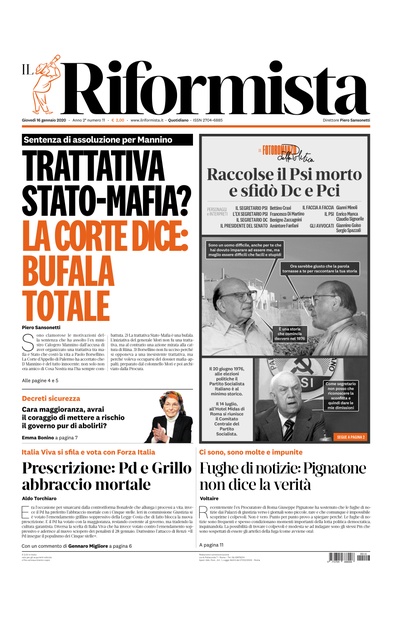 giovedì 16 gennaio 2020