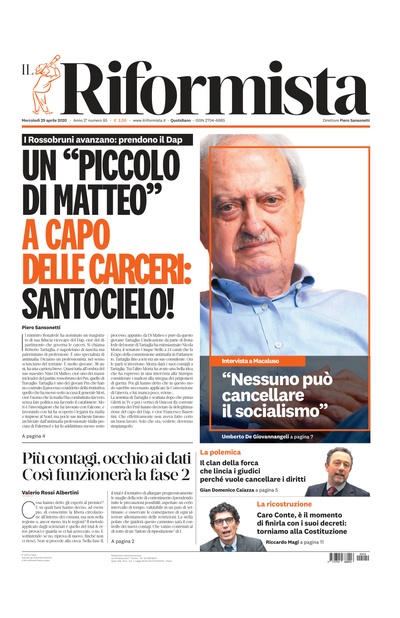 mercoledì 29 aprile 2020