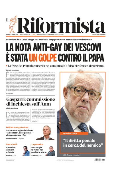 venerdì 12 giugno 2020