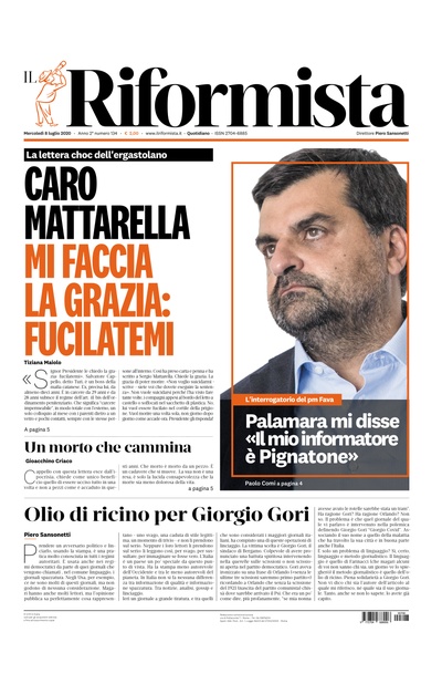 mercoledì 8 luglio 2020