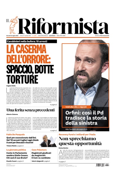 giovedì 23 luglio 2020