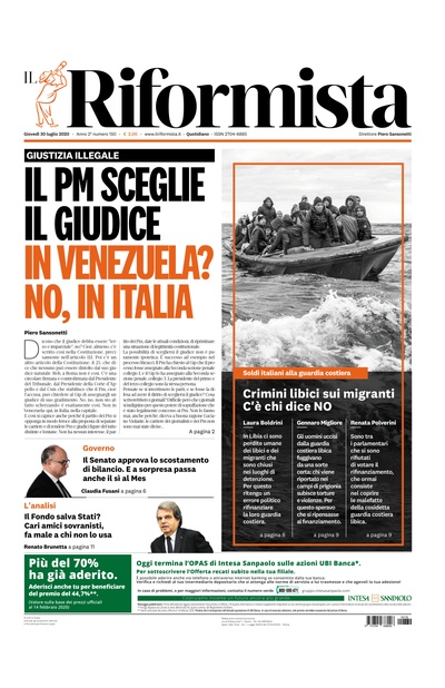 giovedì 30 luglio 2020