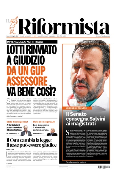 venerdì 31 luglio 2020