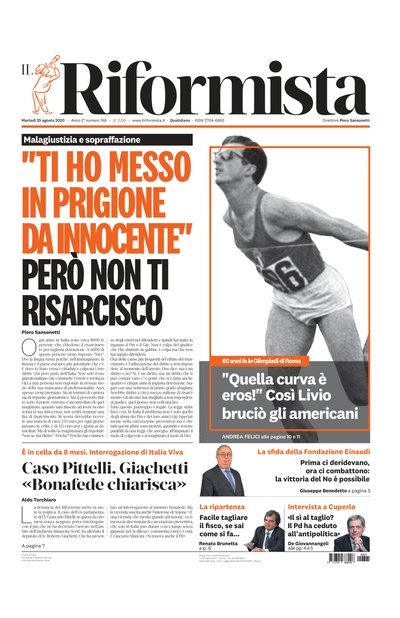 martedì 25 agosto 2020