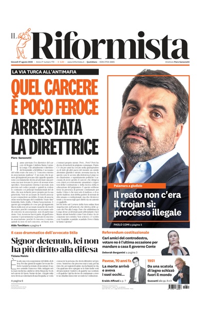 giovedì 27 agosto 2020