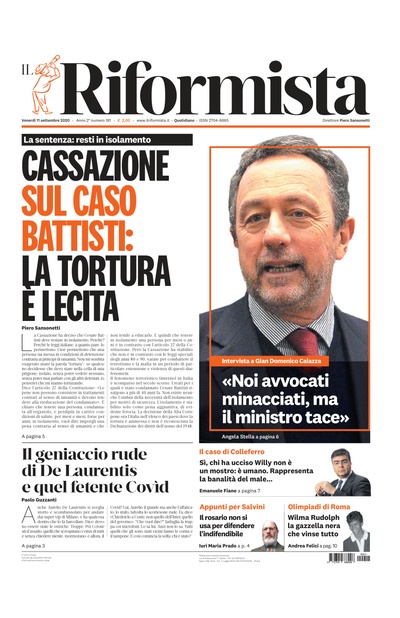venerdì 11 settembre 2020