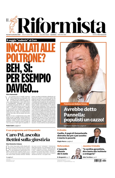 martedì 15 settembre 2020