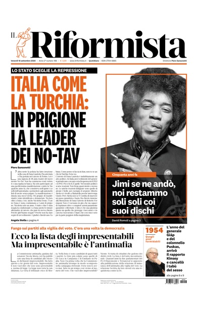 venerdì 18 settembre 2020