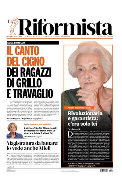 martedì 22 settembre 2020