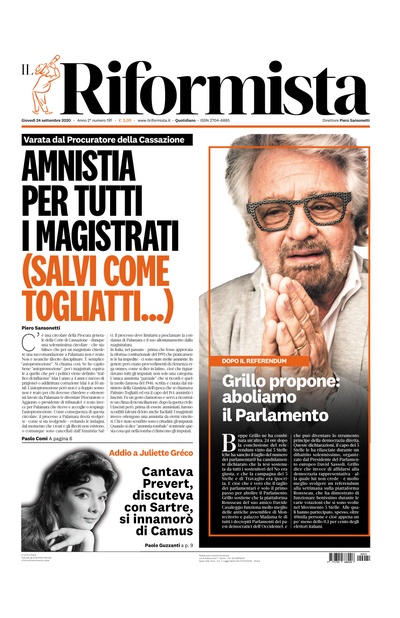 giovedì 24 settembre 2020