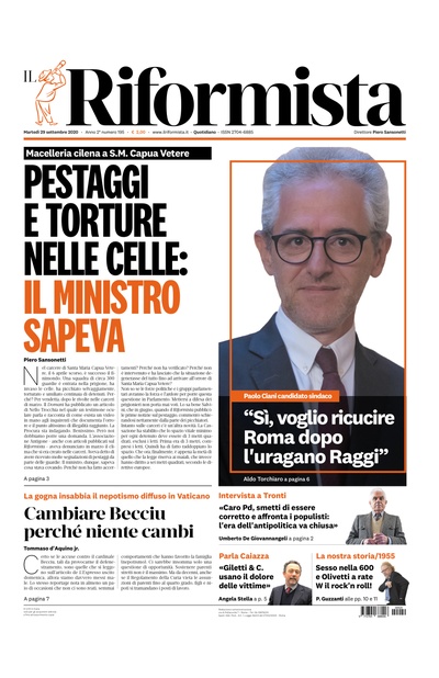 martedì 29 settembre 2020