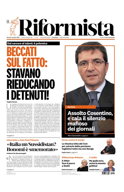 giovedì 1 ottobre 2020