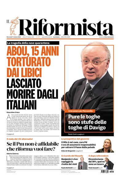 mercoledì 7 ottobre 2020