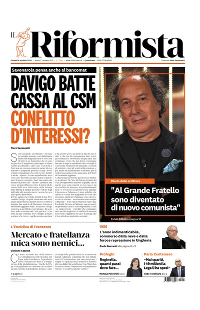 giovedì 8 ottobre 2020