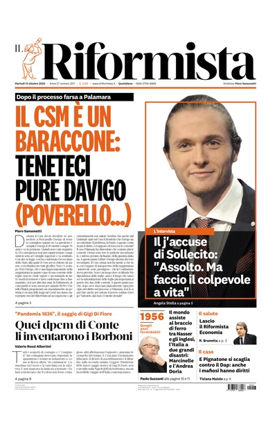 martedì 13 ottobre 2020