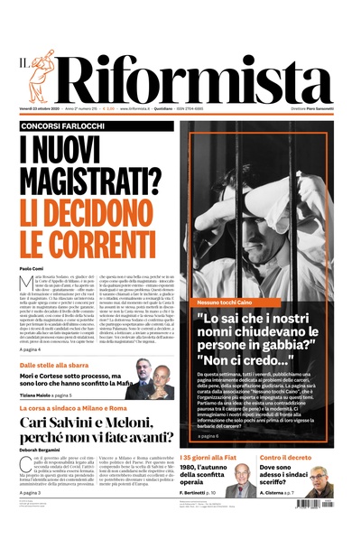 venerdì 23 ottobre 2020