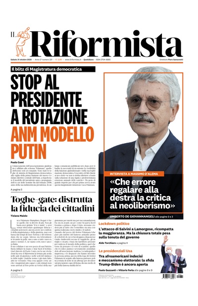sabato 31 ottobre 2020