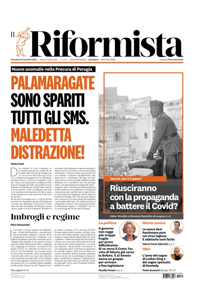 mercoledì 30 dicembre 2020