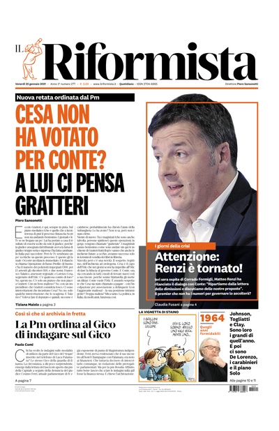 venerdì 22 gennaio 2021