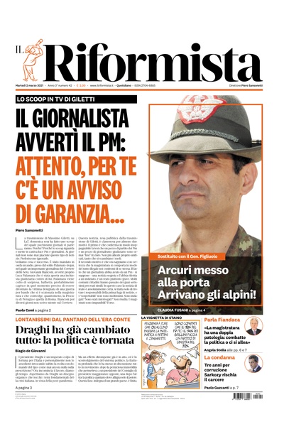 martedì 2 marzo 2021