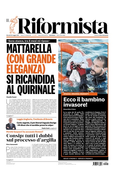 giovedì 20 maggio 2021