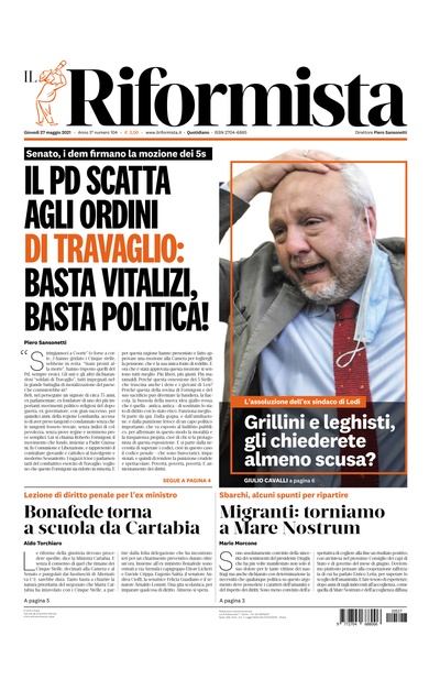 giovedì 27 maggio 2021