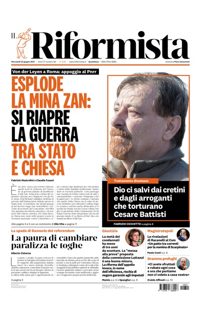 mercoledì 23 giugno 2021