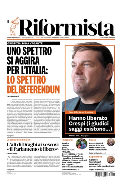 giovedì 24 giugno 2021