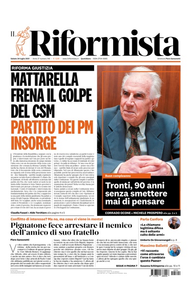 sabato 24 luglio 2021