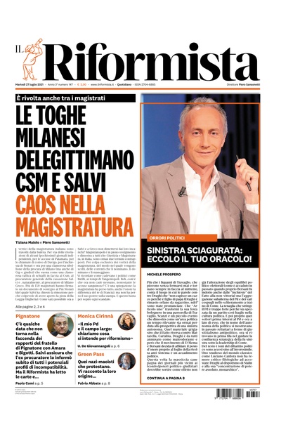 martedì 27 luglio 2021