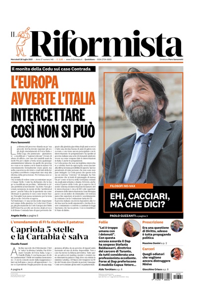 mercoledì 28 luglio 2021