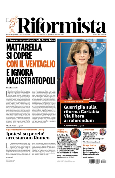 giovedì 29 luglio 2021