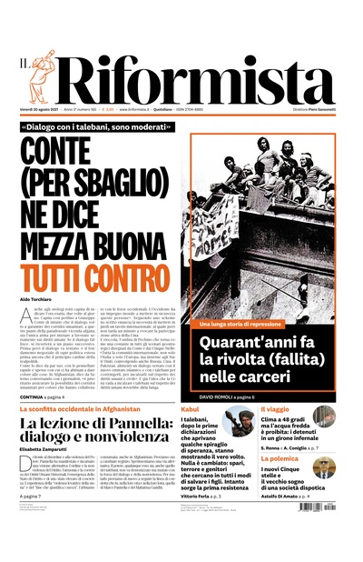 venerdì 20 agosto 2021
