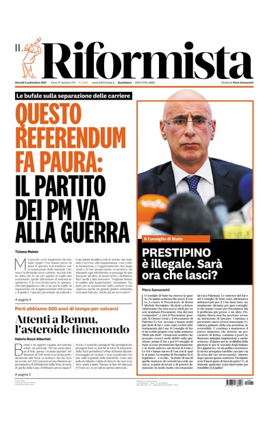 giovedì 2 settembre 2021