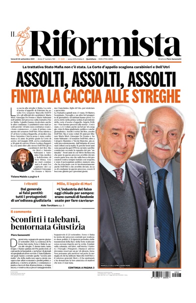 venerdì 24 settembre 2021