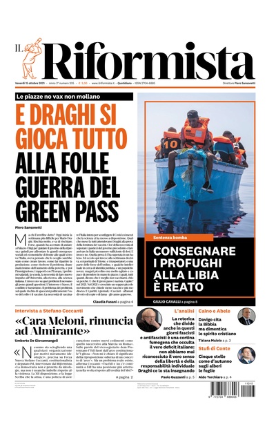 venerdì 15 ottobre 2021