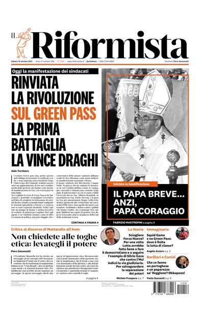 sabato 16 ottobre 2021