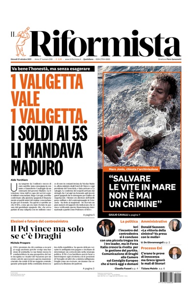 giovedì 21 ottobre 2021