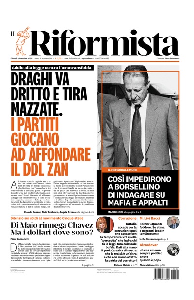 giovedì 28 ottobre 2021