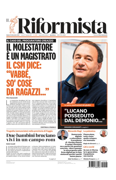 sabato 18 dicembre 2021