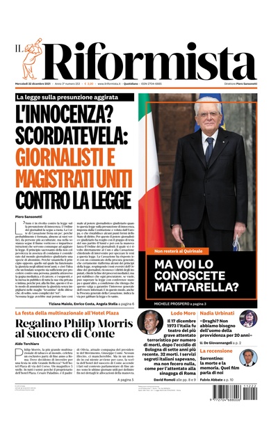 mercoledì 22 dicembre 2021