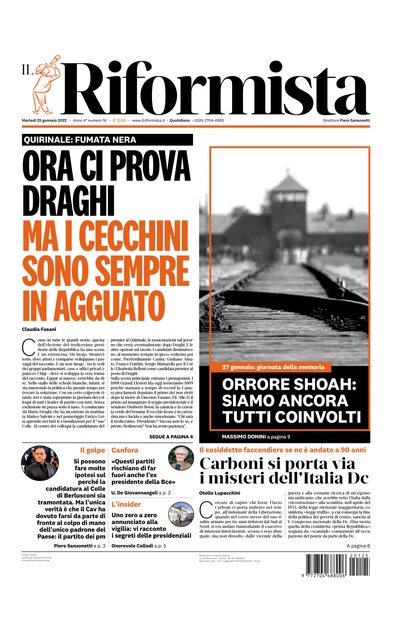 martedì 25 gennaio 2022