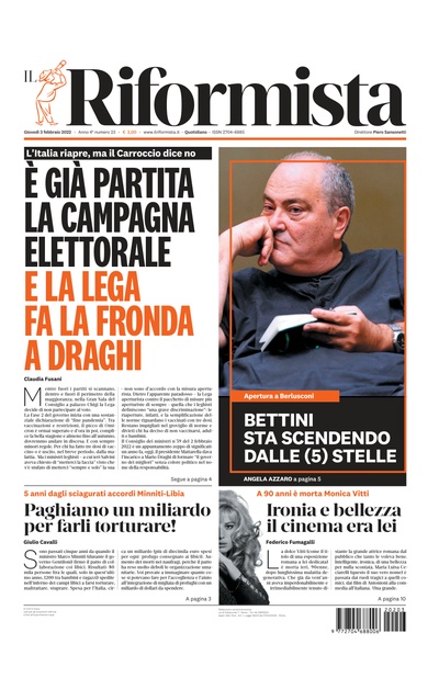 giovedì 3 febbraio 2022