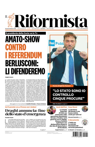 giovedì 24 febbraio 2022
