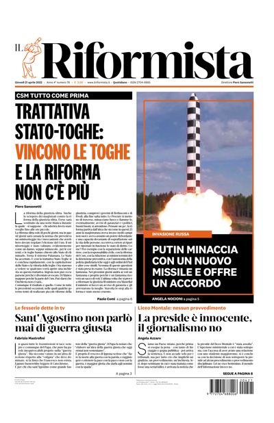 giovedì 21 aprile 2022
